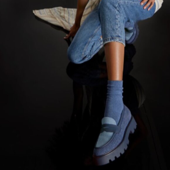 BNIB Franco Sarto Balin Lug Sole Penny Loafer in Putty - Picture 8 of 9